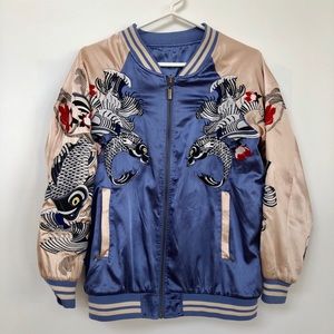 Stunning reversible bomber jacket